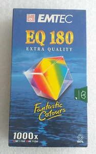 EMTEC EQ 180 Chrome Videocassette VHS - New old stock - Zdjęcie 1 z 3