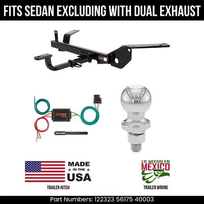 Enganche de remolque Mercury Sable 86-95 cableado de 4 pines 2" ajuste de bola sedán excelente doble extensión Foto 1 de 4