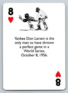 Tarjeta intercambiable MLB béisbol trivia bicicleta deportes colección ocho de corazones - Imagen 1 de 2