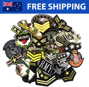 Military / Army Embroidered Patches for Embroidery Cloth Patch Badge Iron Sew On - Picture 1 of 36