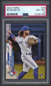 Topps #78 Bo Bichette 2020 PSA 8 Blue Jays Rookie radiocontrol - Imagen 1 de 23