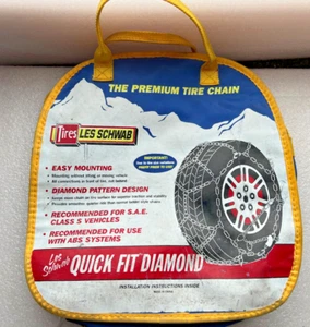 Laclede Les Schwab Alpine Premier Diamond Pattern Tire Snow Chains 1540 1540-S - Picture 1 of 4