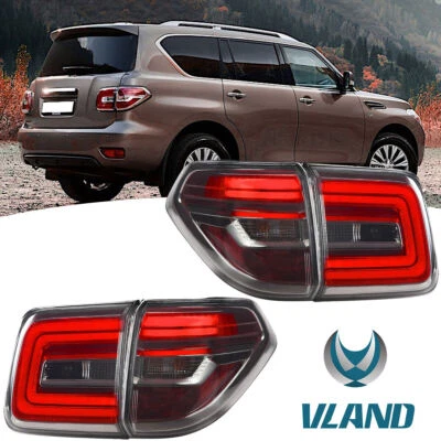 Luces traseras rojas transparentes izquierda+derecha para Nissan Armada Patrol 17-22 6ta generación Y62 Foto 1 de 4