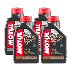 4 LITER ÖL MISCHUNG 2T MOTUL 710 100% SYNTHETISCH ESTER JASO FD MOTORRAD SCOOTER - Bild 1 von 3