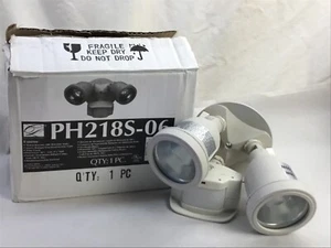 Cordelia PH2186S-06 Lighting Quartz Halogen Exterior Twin Head Security Motion 2 - Picture 1 of 11