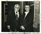 1989 Press Photo Anthony Valentino & Sister Damian Aycock at Ursuline Event