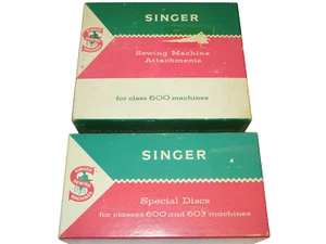 vintage SINGER Sewing machine attachments parts & special discs for 600 & 603  - Picture 1 of 5