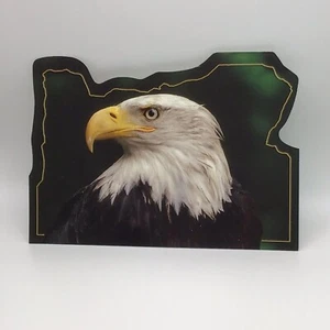 Bald Eagle Postcard Diecut State Of Oregon National Bird Of The USA - Picture 1 of 3