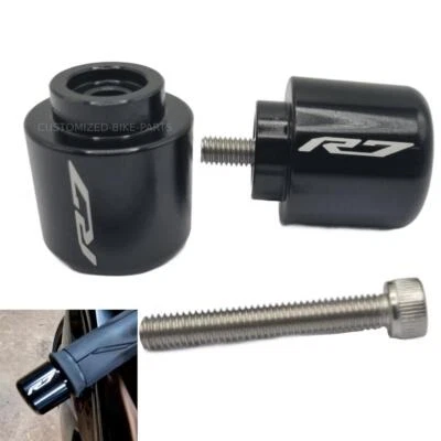 Motorcycle Hand Grips Handlebar Bar Ends Cap - Yamaha YZF-R7 2021-2025 - image 1 of 4