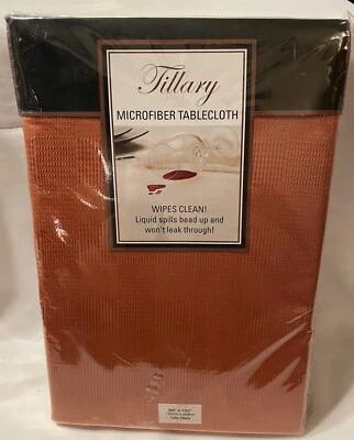 Tillary Microfiber Tablecloth, Color Spice, 60" x 102" Oblong New Never Opened - Image 1 of 4