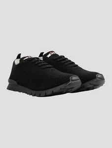 NEW KITON BLACK CASHMERE SNEAKERS US 11 - EU 44 - UK 10 (in the sole) KSZ4 - Picture 1 of 5
