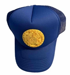 Unique Medusa Blue Hat - Handmade - Limited Stock- YD Versac Inspired L - Picture 1 of 4