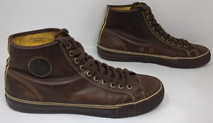 PF FLYERS HI-TOP  Center Hi Grounder Sneakers Shoes Brown Leather Men's Size 11