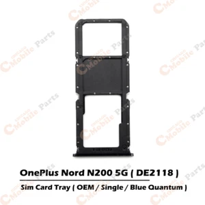 OnePlus Nord N200 5G OEM Single Sim Card Tray Holder - Blue Quantum - Picture 1 of 3