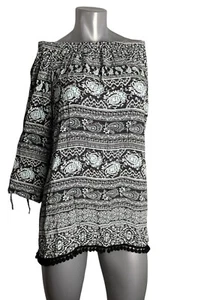 women's Calessa Boho off shoulder Top Size M multi-color - Picture 1 of 10