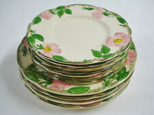 11 Franciscan USA 1949-60s Desert Rose Salad & Bread Plates Side Plate Set Minty