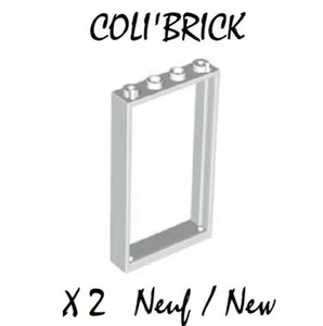 lego 60596 - 2x Cadre porte / Door frame 1x4x6 - Blanc / White - 40289 Neuf - Picture 1 of 1