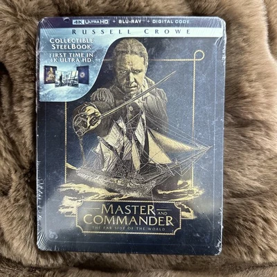 Master and Commander 4K SteelBook (2003) UHD + Blu-ray + Digital New Sealed - Image 1 of 4