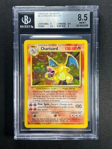 Charizard Holo 4/102 BGS 8.5 PSA 9 ? Base Set WOTC Pokémon 1999 Rare Vintage - Picture 1 of 2