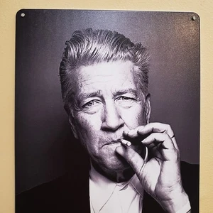 David Lynch Metall Wandschild 8x12 Zoll schwarz-weiß Aluminium Poster Plakette - Bild 1 von 10