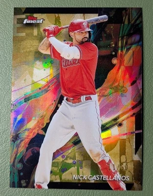 Nick Castellanos 2024 Topps Finest  ﻿Gold Refractor #11/50 Phillies #98 Common - Image 1 of 4