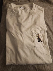 Camiseta UNIQLO x Jean-Michel Basquiat blanca con bolsillo - Para hombre 3xl - Gráfico UT - Imagen 1 de 5