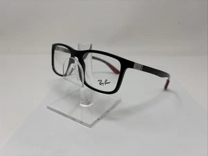 Ray Ban RB 8908 2000 53/18 145 Occhiali da Vista Uomo Nero Lucido A4003 - Foto 1 di 23