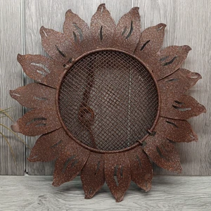 Alimentador de aves de jardín pre oxidado Gwenys Haus semilla de sueco 12" diámetro 2,5" de profundidad - Imagen 1 de 11