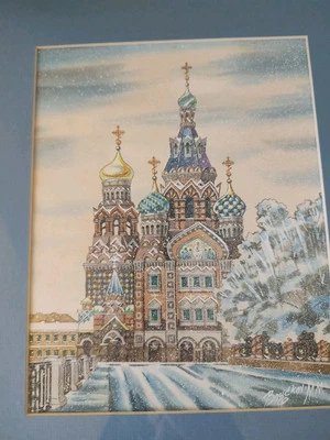 ¿Pintar acuarela? Iglesia del Salvador sobre la sangre derramada San Petersburgo Rusia Foto 1 de 4