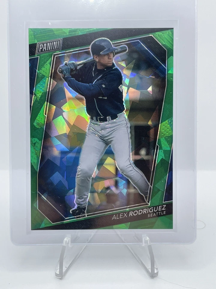 2023 Panini National VIP Alex Rodriguez #57 Green Cracked Ice Prizm /99 Mariners - Image 1 of 1