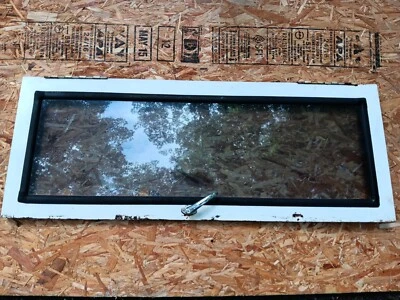 Ford Early Bronco 66-77 Puerta Elevadora Trasera Superior Ventana Marco de Vidrio y Pestillo Original Foto 1 de 4