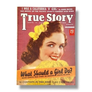 True Story Magazine December 1938 Vintage 1930s Womens Lifestyle & Fiction - Picture 1 of 11