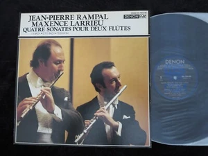 JEAN-PIERRE RAMPAL/LARRIEU Quatre Sonates Pour Deux Flutes Japan LP FREE SHIP - Imagen 1 de 2