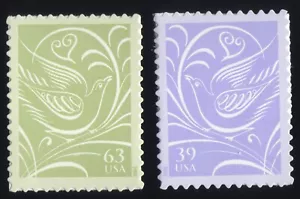 Scott #3999a (3998-99) Wedding Doves Pair of Stamps - MNH - Picture 1 of 1