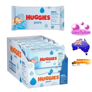 Huggies Pure Baby Wipes Cleansing Wet Wipes 72shts 99% Pure Water - Picture 1 of 8