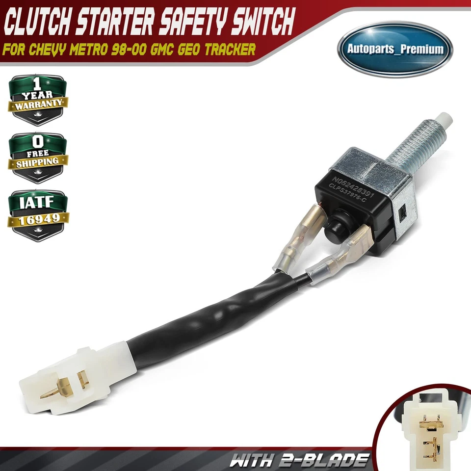 Interruptor de seguridad de arranque de embrague para Chevy Metro 98-00 GMC Geo Tracker Suzuki Swift Foto 1 de 4