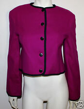 Jaeger purple wool short wool jacket vintage 12 