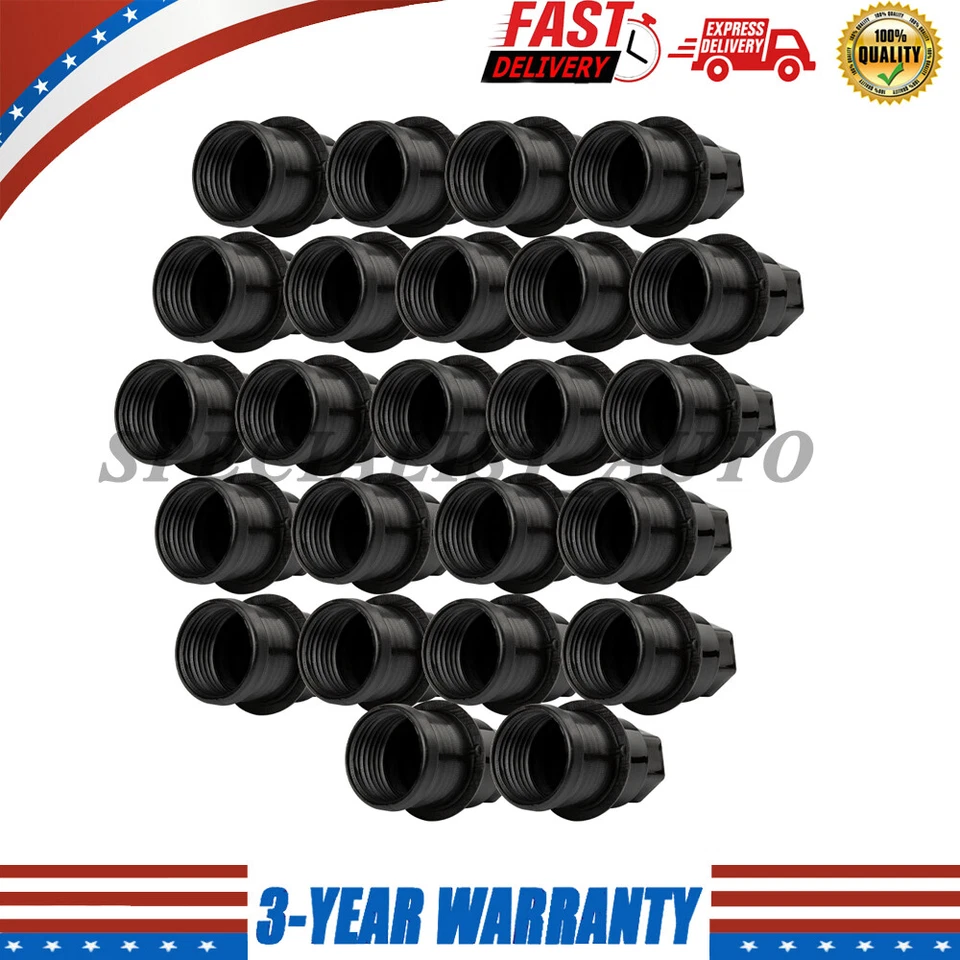 24 PIEZAS Reemplazar 12472838 9597158 15767268 Negro Tuerca Rueda Cubiertas M27-2.0 Hex 22mm Foto 1 de 4