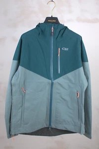 NWOT Outdoor Research Womens Aspire Gore-Tex Jacket Lead/Mediterranean Size S - Picture 1 of 6