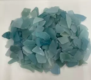 Natural Sea Glass Beach Glass Surf-Tumbled 780g Blue Mini Small Sea Japan #133 - Picture 1 of 6