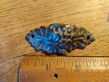 Antique Victorian Tiny Grape & Leaf Decorated Bin Pull Drawer Hardware