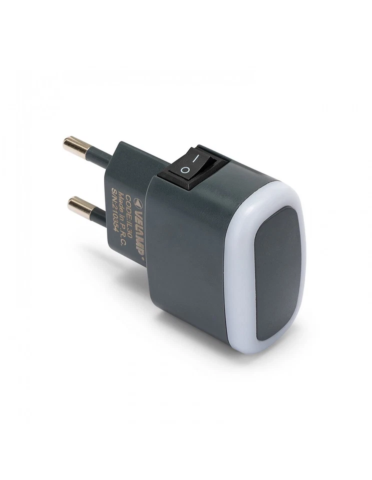 Velamp FROOT, LED-Nachtlicht mit EIN/AUS-Schalter, extra kompakt, vertikale Buch