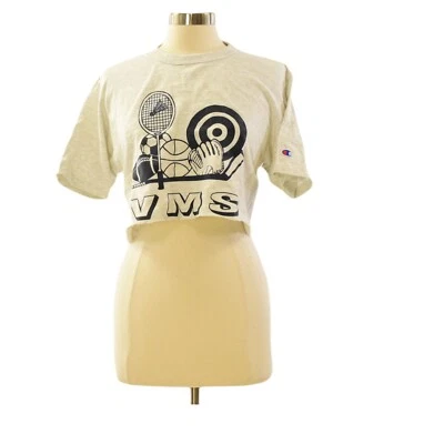 Camiseta deportiva Champion VMS de los 90 M gris camiseta corta hecha en EE. UU. puntada única camiseta corta Foto 1 de 4