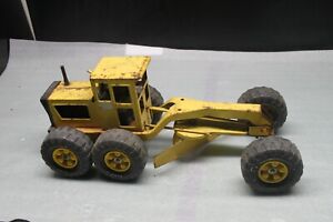 Vintage 70's TONKA MR-970 Road Grader Metal Yellow Construction Toy Vehicle 18”