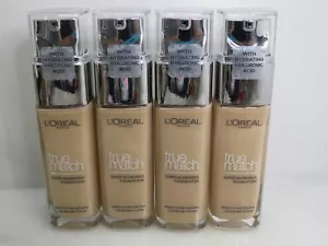 L'OREAL TRUE MATCH SUPER BLENDABLE FOUNDATION VANILLA LOT OF 4 NWOB - Picture 1 of 4