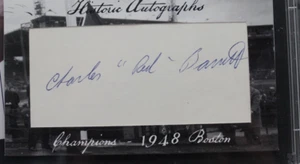 Red Barrett (d.1990) 1948 Boston Braves WS Signed Historic Autograph PSA - Picture 1 of 5