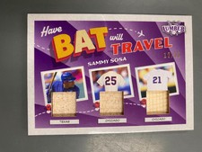 Sammy Sosa 2022 Leaf Lumber Have Will Travel Bat Relic #12/12 Cubs Rangers
