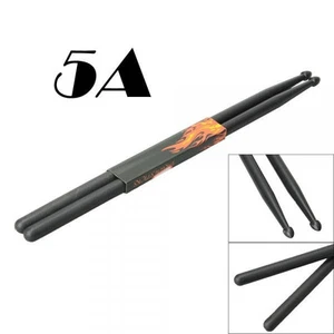New Black New High Quality One Pair Drumstick 5A Drumsticks Nylon Drum Sticks - Picture 1 of 5
