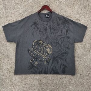 Vtg Jinx Blizzard Starcraft T Shirt Mens 3XLarge Grey Terran Short Sleeve Y2K