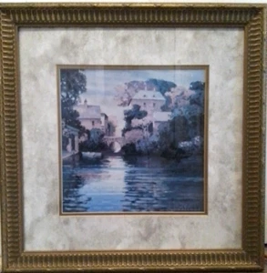 Max Hayslette Ltd Art Lithograph Estude A L'ouest D'Arles Inlet USA 21"x21" - Picture 1 of 8